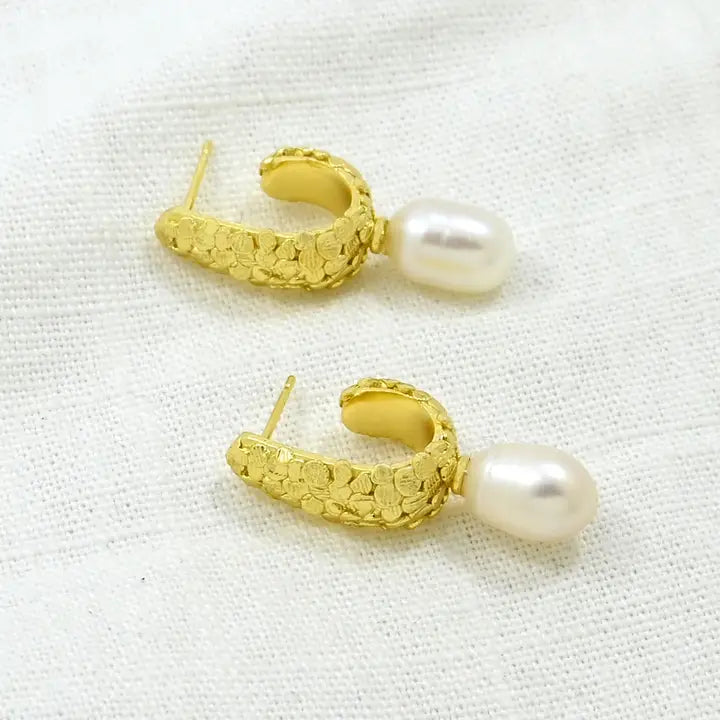 Pendientes Millie perlas dorados
