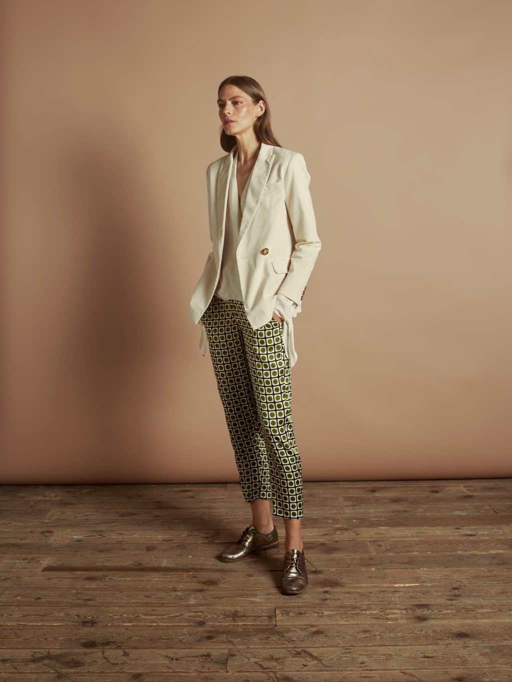 Pantalón lunares verde