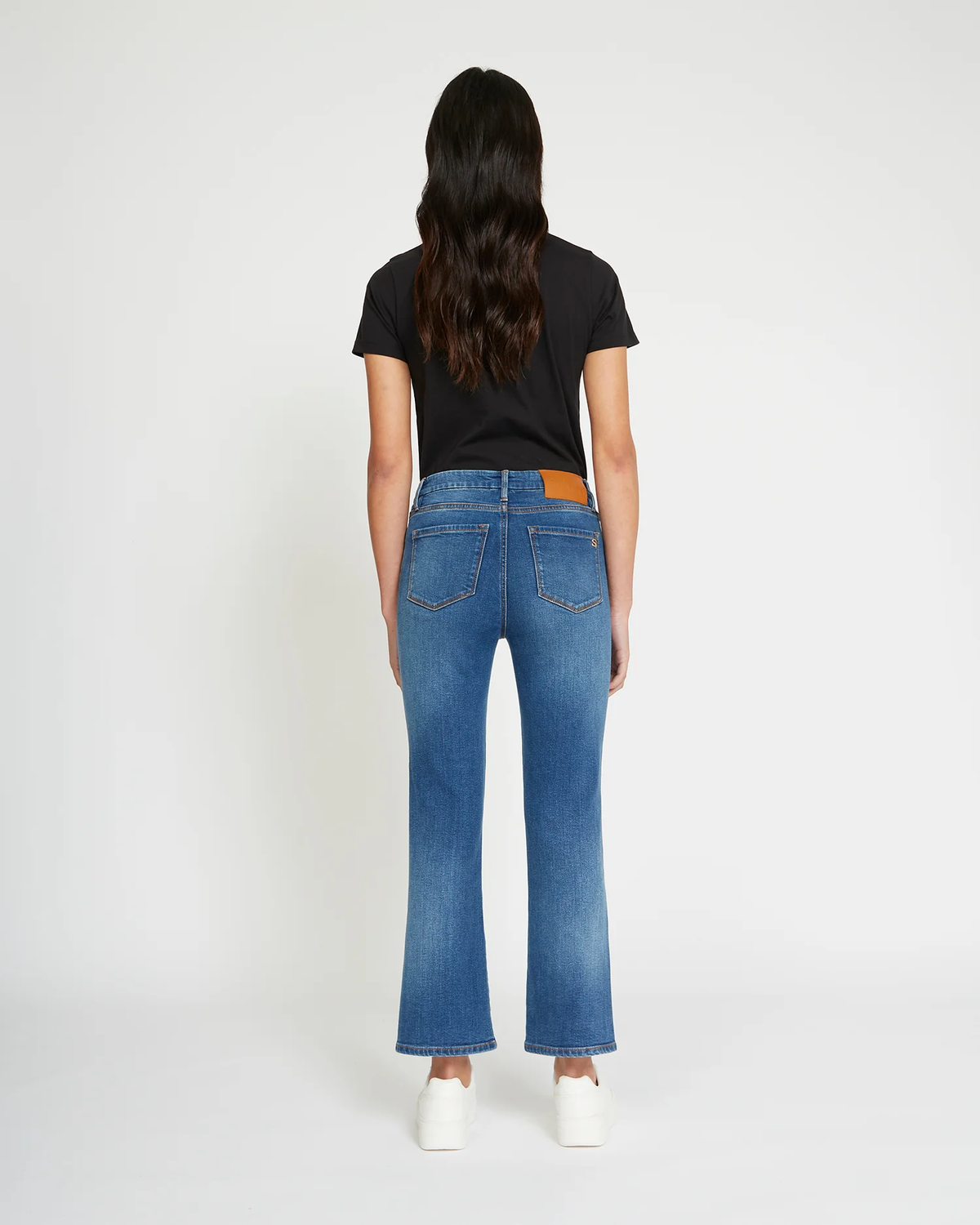 Jeans cropped flare