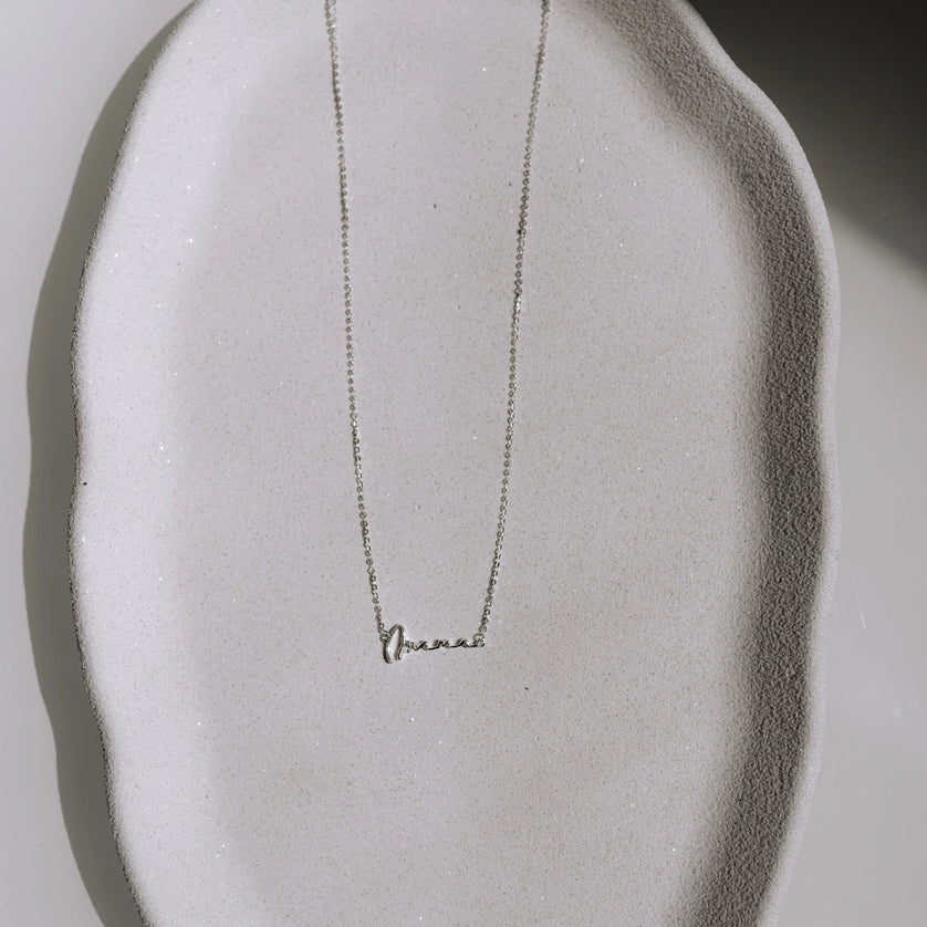 Collar love mamá plata