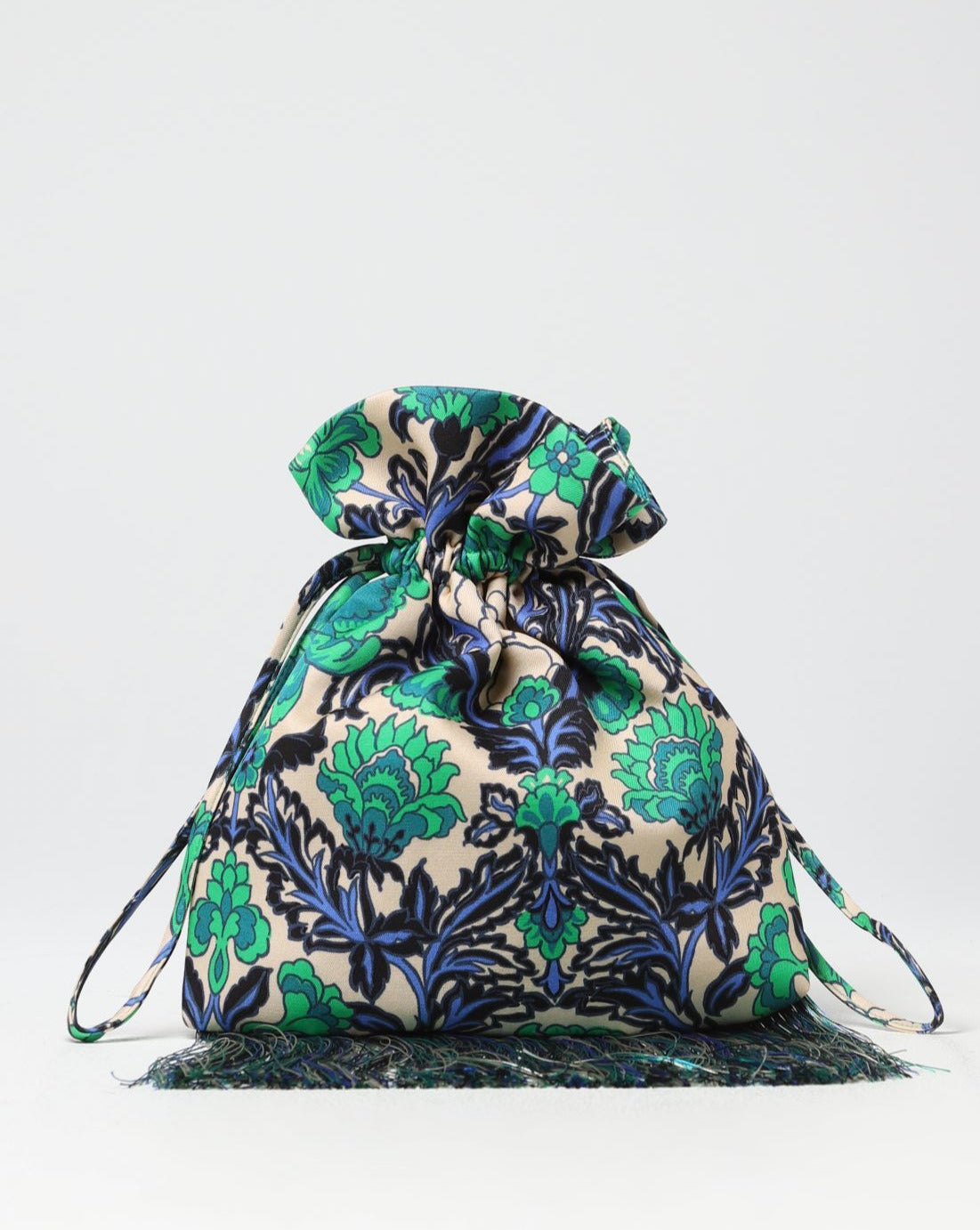 Bolso bombonera flecos