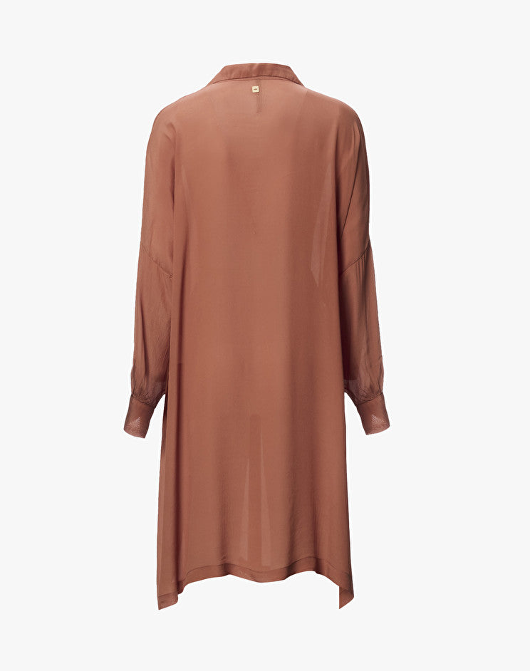 Vestido ablusonado caldera