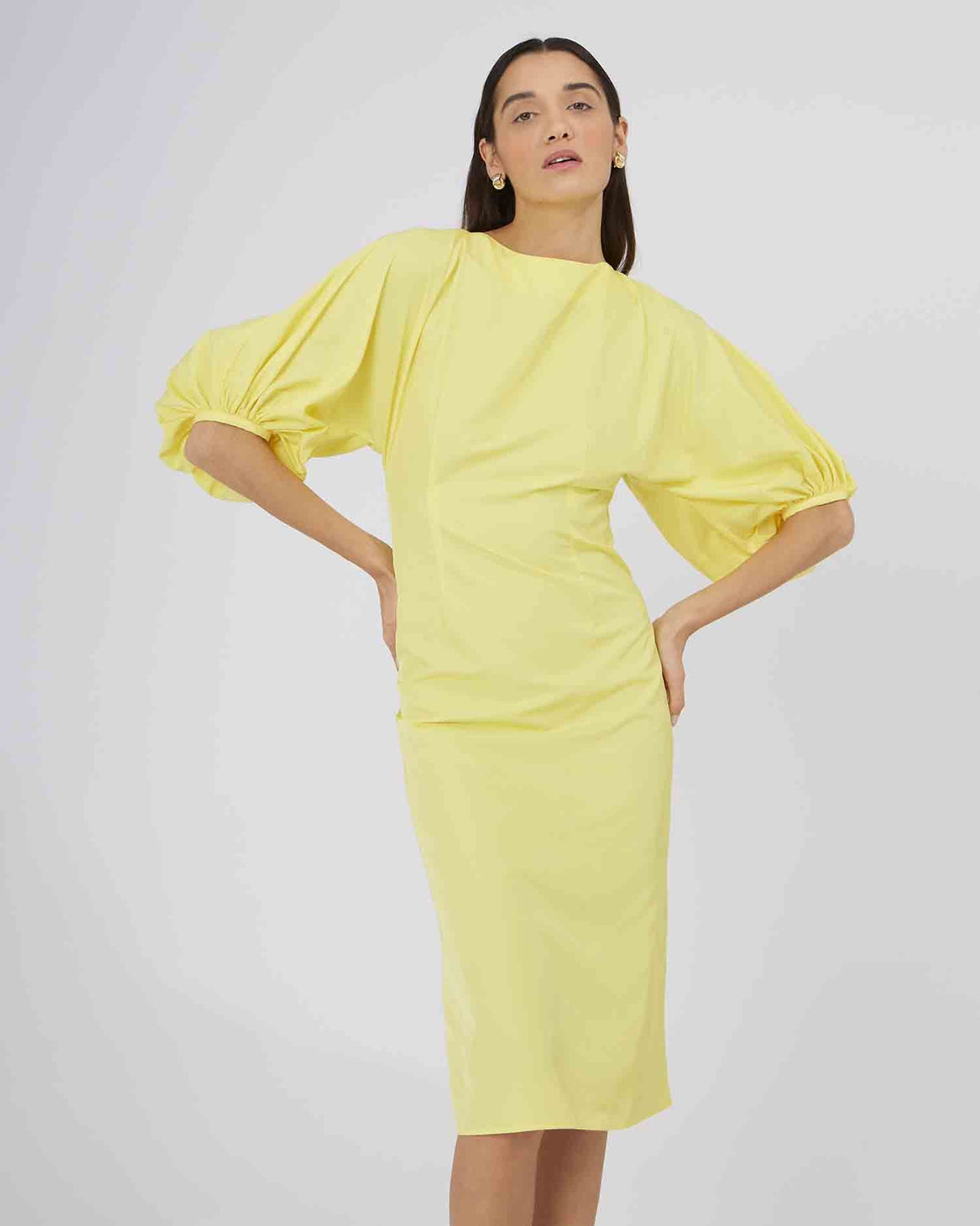 Vestido midi espalda abierta