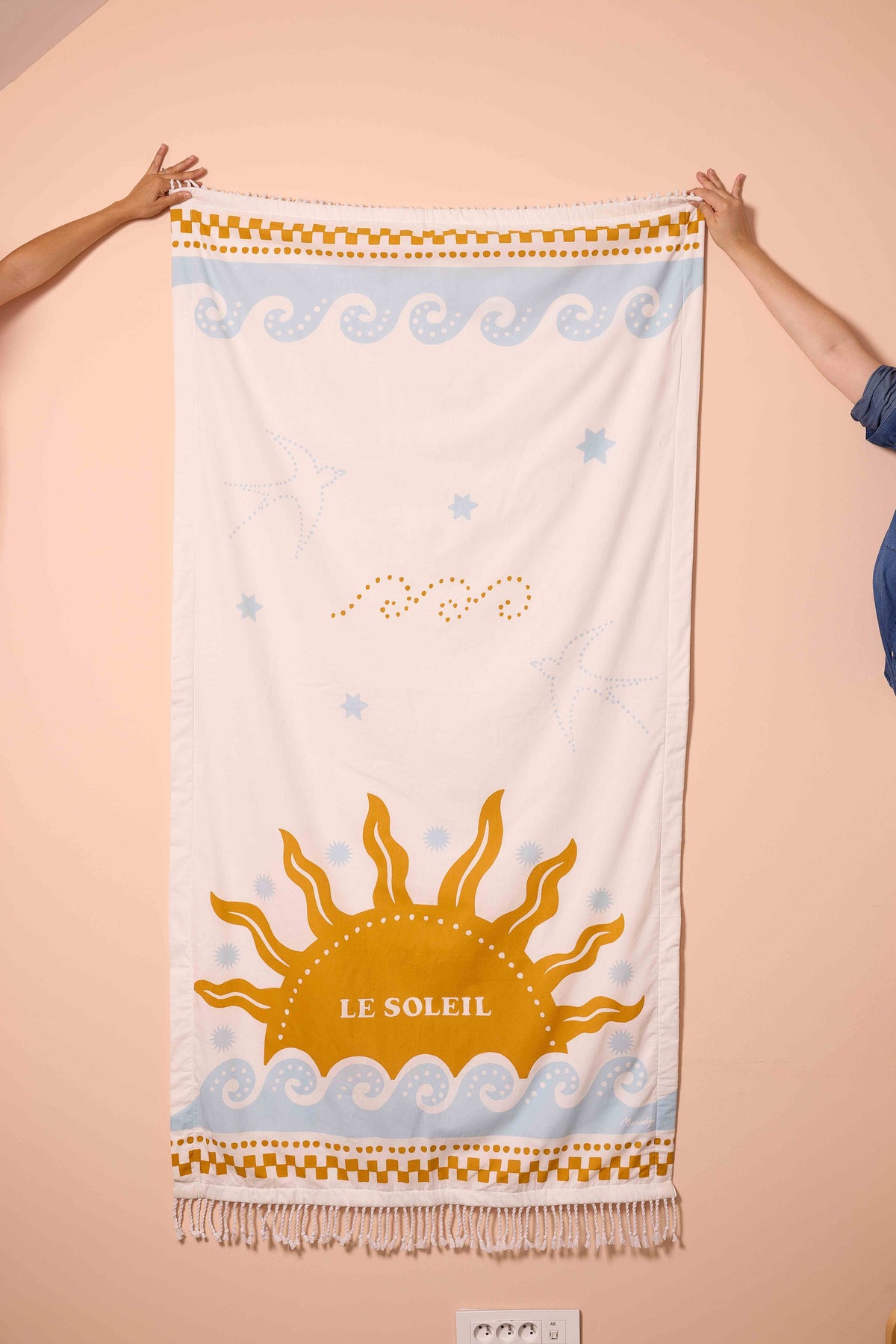 FOUTA DE ALGODÓN TOALLA BLUE SKY THE SUN