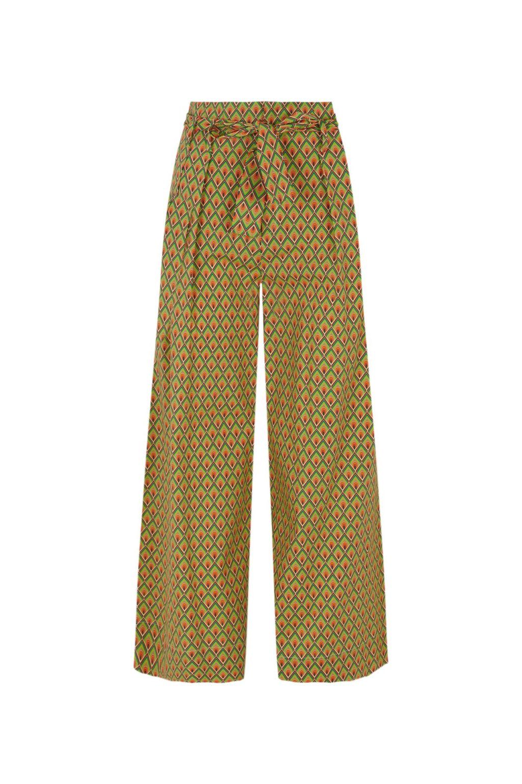 Pantalón geométrico Is coming verde