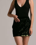 Falda paillettes verde